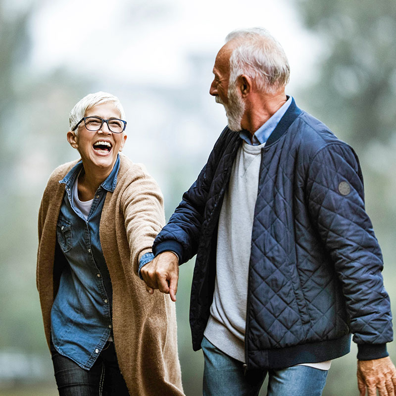 happy couple after pain management edison