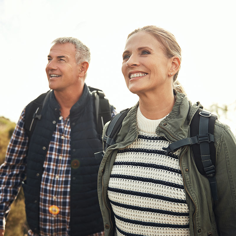 happy couple after pain management doctor edison